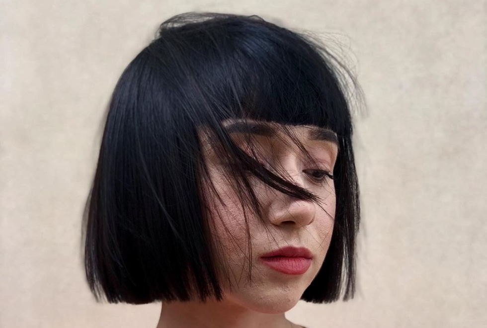 short cut with bangs